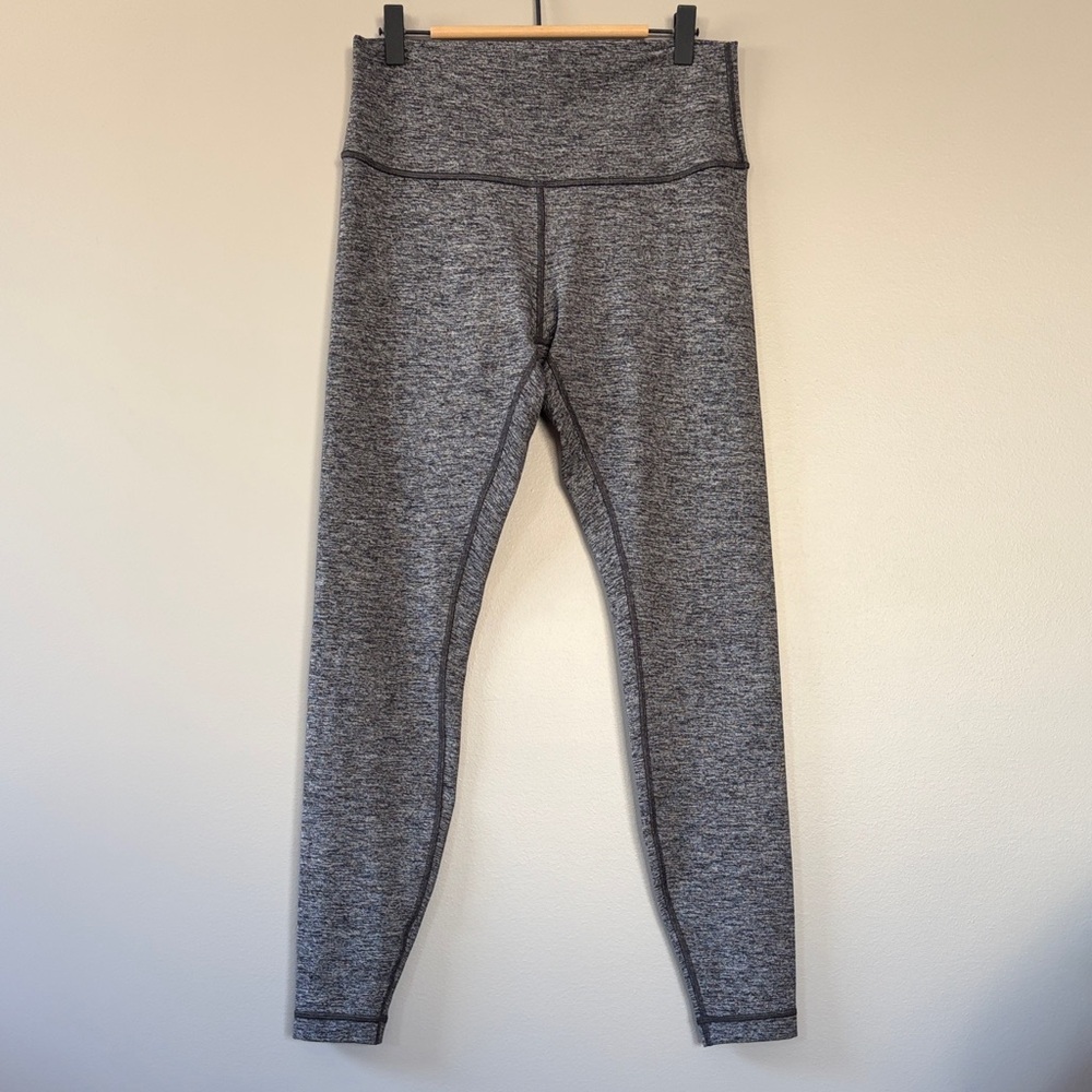 Lululemon Wunder Under High Rise Tight 28” Size 10 Heathered Black